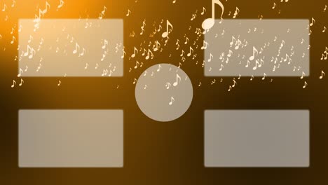 musical note particle gradation end card ending screen motion graphics