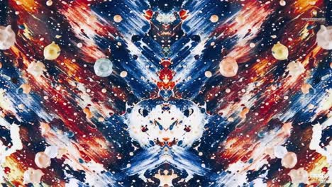 abstract symmetrical paint splashes