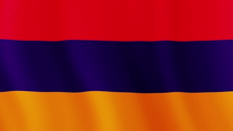 bandera realista de armenia en 3d