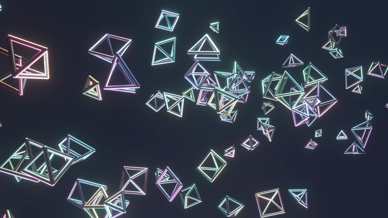 forma futurista, vuelo, animación de un objeto abstracto. fondo de concepto de tecnología dinámica.