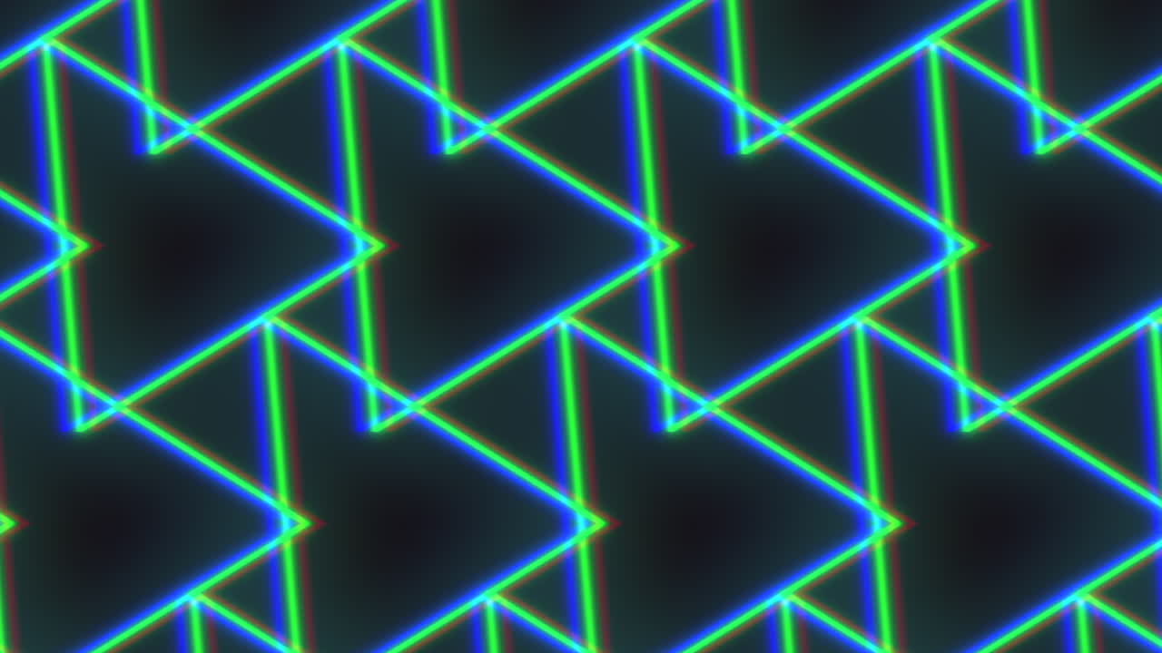 patrón de diamante futurista abstracto en triángulos azules y verdes