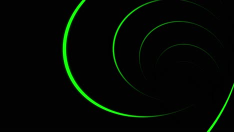 abstract green spiral tunnel