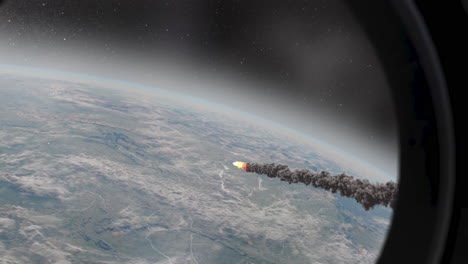 meteor entering earth's atmosphere