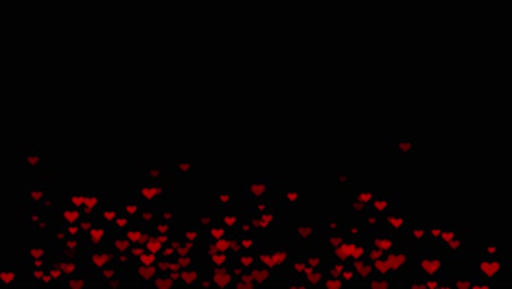 Wedding pink heart shapes background video falling pink broken hearts background animation video