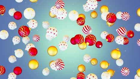 christmas and new year background seamless loop 3d render animation