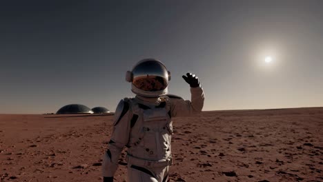 astronauta en marte
