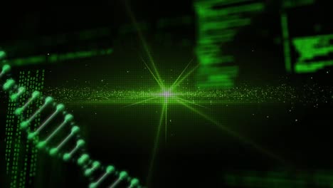 Animation-of-data-processing-over-dna-strand-spinning