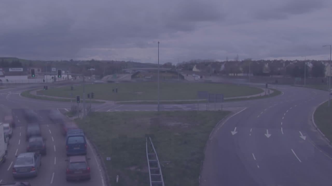 Animazione di elaborazione dati sul traffico cittadino