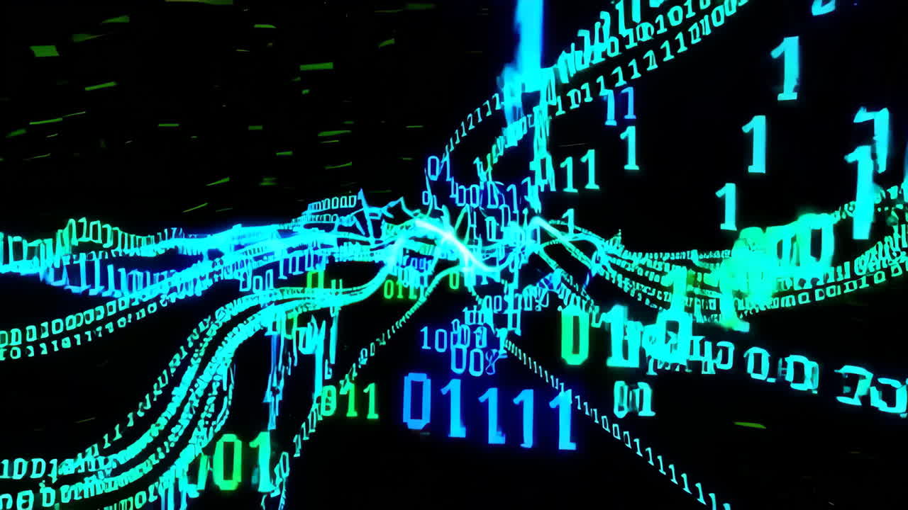 Binary Code Abstract Visualization