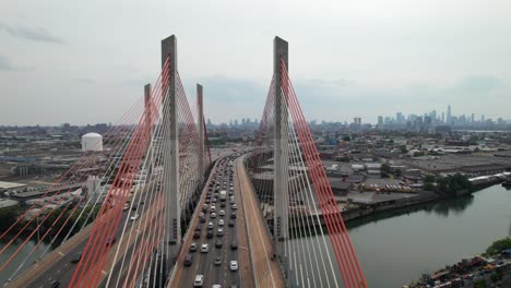 kosciuszko bridge on the brooklyn-queens expressway in new york city