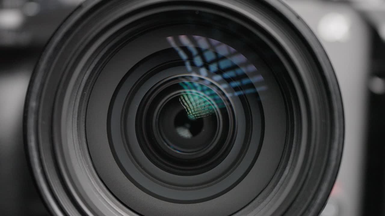 Close-up of a Sony G Master Camera Lens