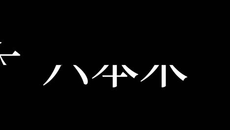 roppongi japón kanji texto japonés animación gráficos en movimiento