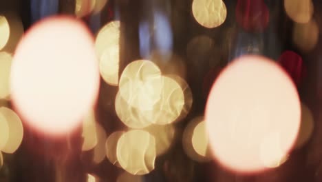 Video-Von-Flackernden-Gelben-Bokeh-Lichtpunkten-Mit-Kopierraum