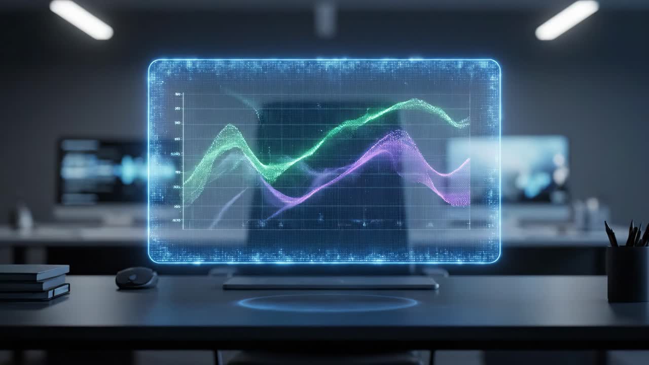 visualización de datos futuristas