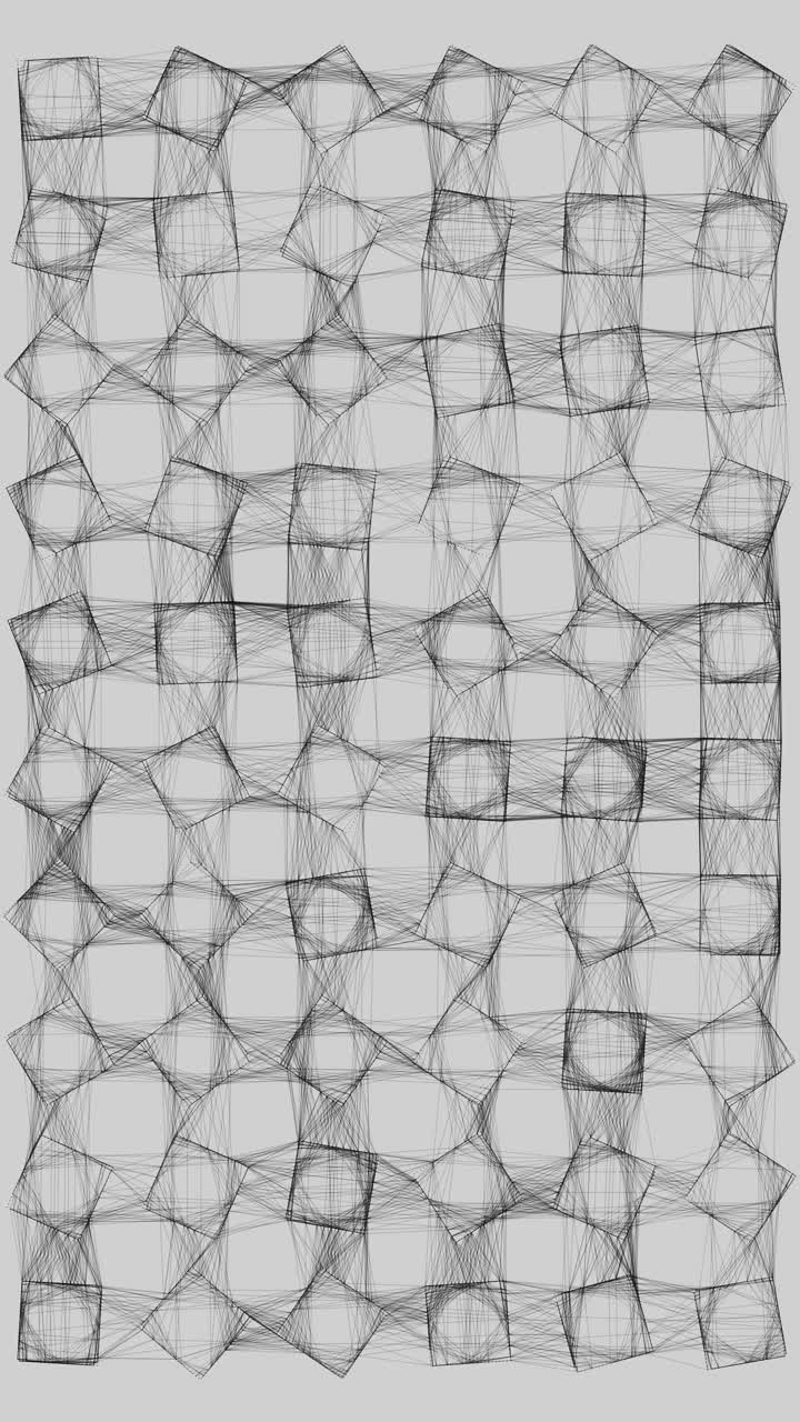 Matrice animata di linee che collegano nodi geometrici attraverso uno spazio bianco luminoso. Immagine tecnologica pulita, ideale per temi legati a dati, informatica e comunicazioni.