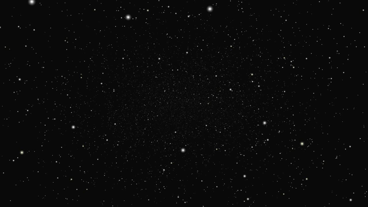 animación de volar a través de las estrellas. resolución 4k.