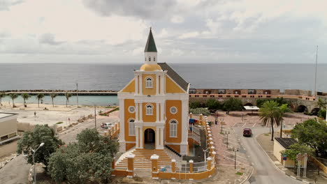 church in willemstad, is the capital city of curaçao, a dutch caribbean island