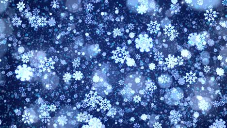 blue abstract christmas snowflakes background.