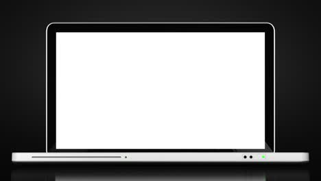 la animación del netbook. el fondo es negro.