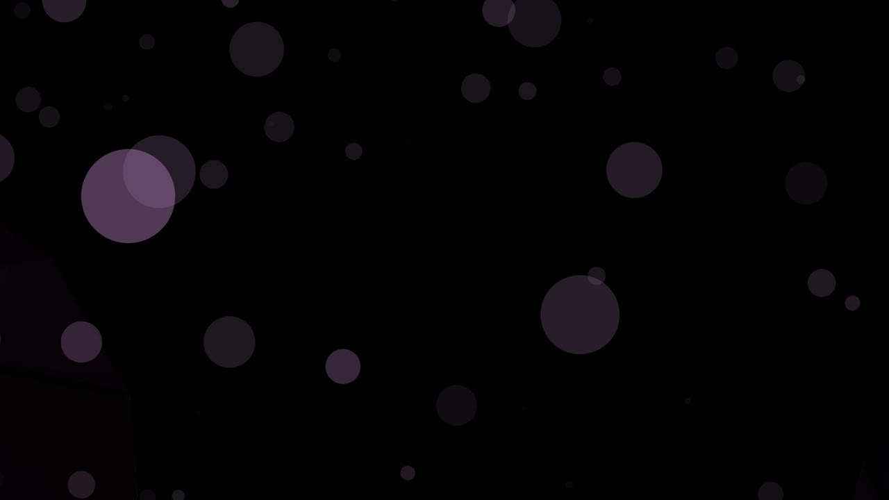 어두운 배경 위의 연결 네트워크와 스 ⁇ 의 애니메이션