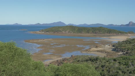 Scenic-View-From-South-Whitehaven-Lookout---Beach-At-Whitsunday-Island-In-QLD,-Australia