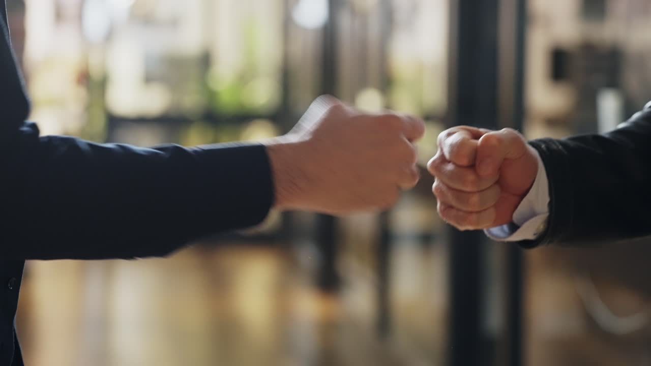 Hands performing stylish, energetic handshake with fist bumps and dynamic movements. Conveys friendship, camaraderie, teamwork, and a modern, youthful vibe. Urban culture, collaboration, celebration.