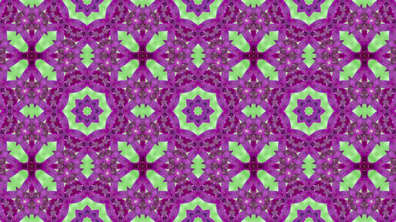 3d en bucle abstracto ornamentado fondo decorativo. hipnótico caleidoscopio de moda.