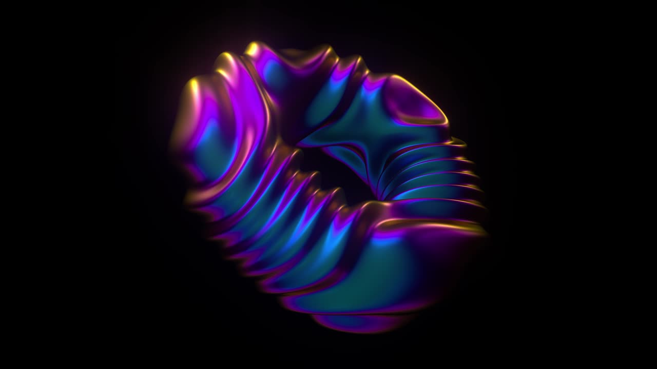 미래의 이리데센트 모양, 추상적인 배경