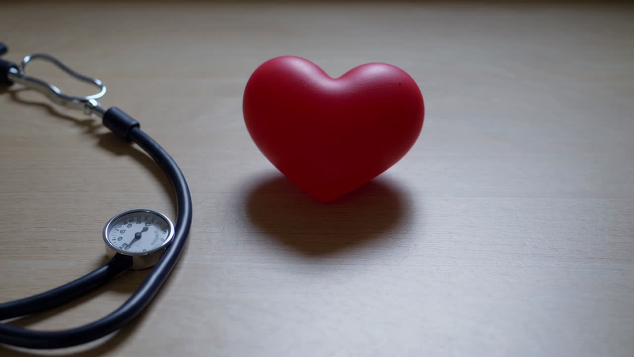 Medical Image of a Stethoscope and Heart