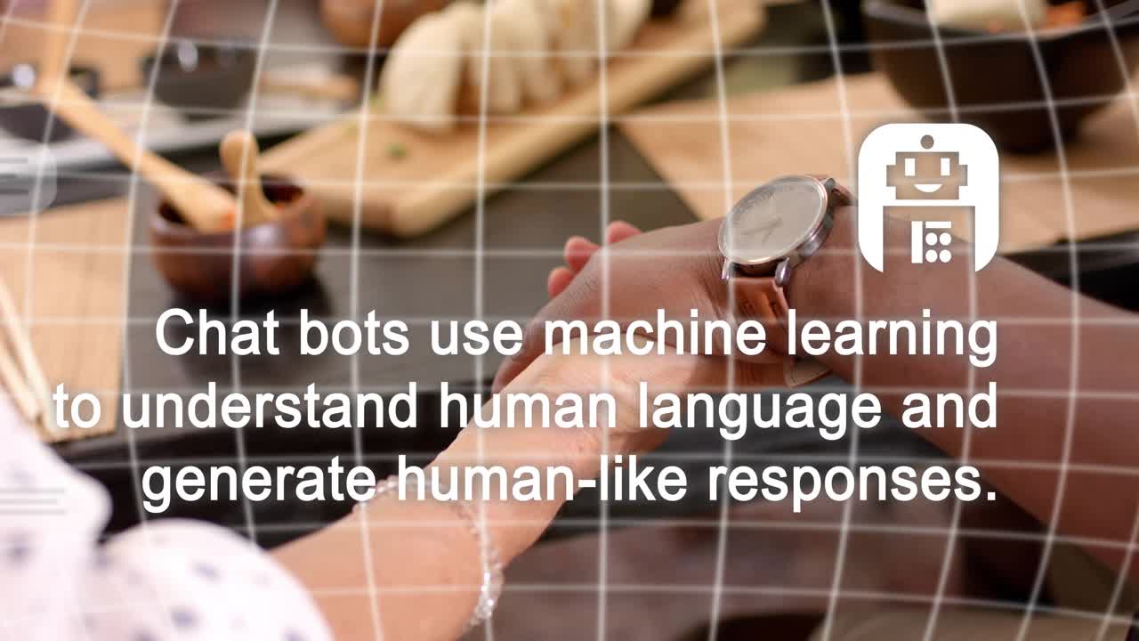 Man and woman resting hands with ring, prompt appearing, starting chatbot overlay explaining tech