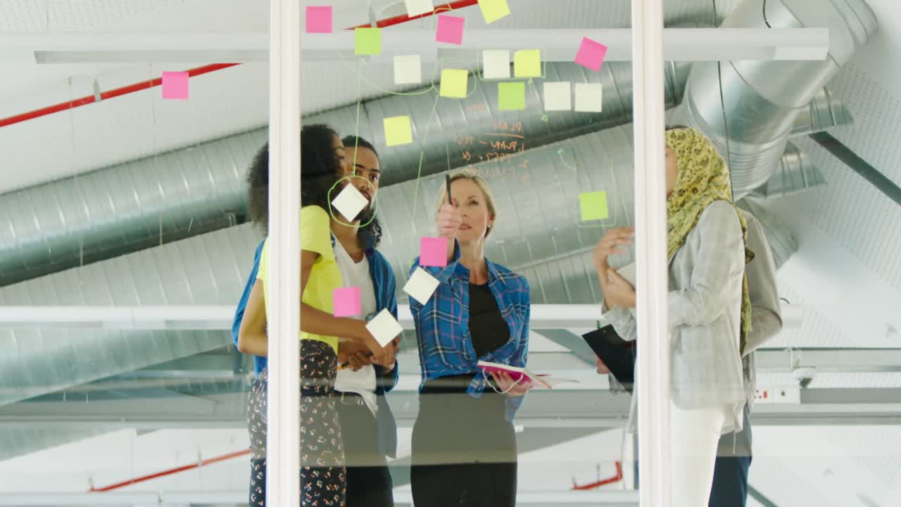 Creatives working in a modern office