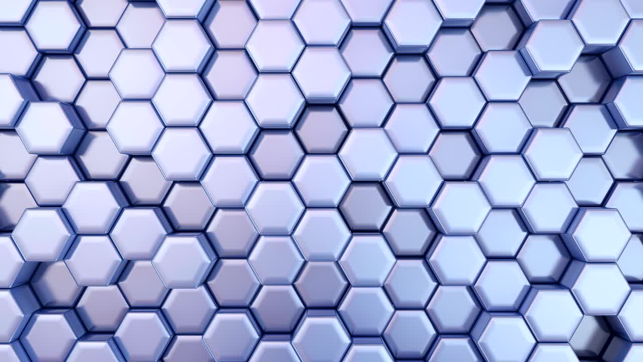 cambiando lentamente el hermoso fondo hexagonal