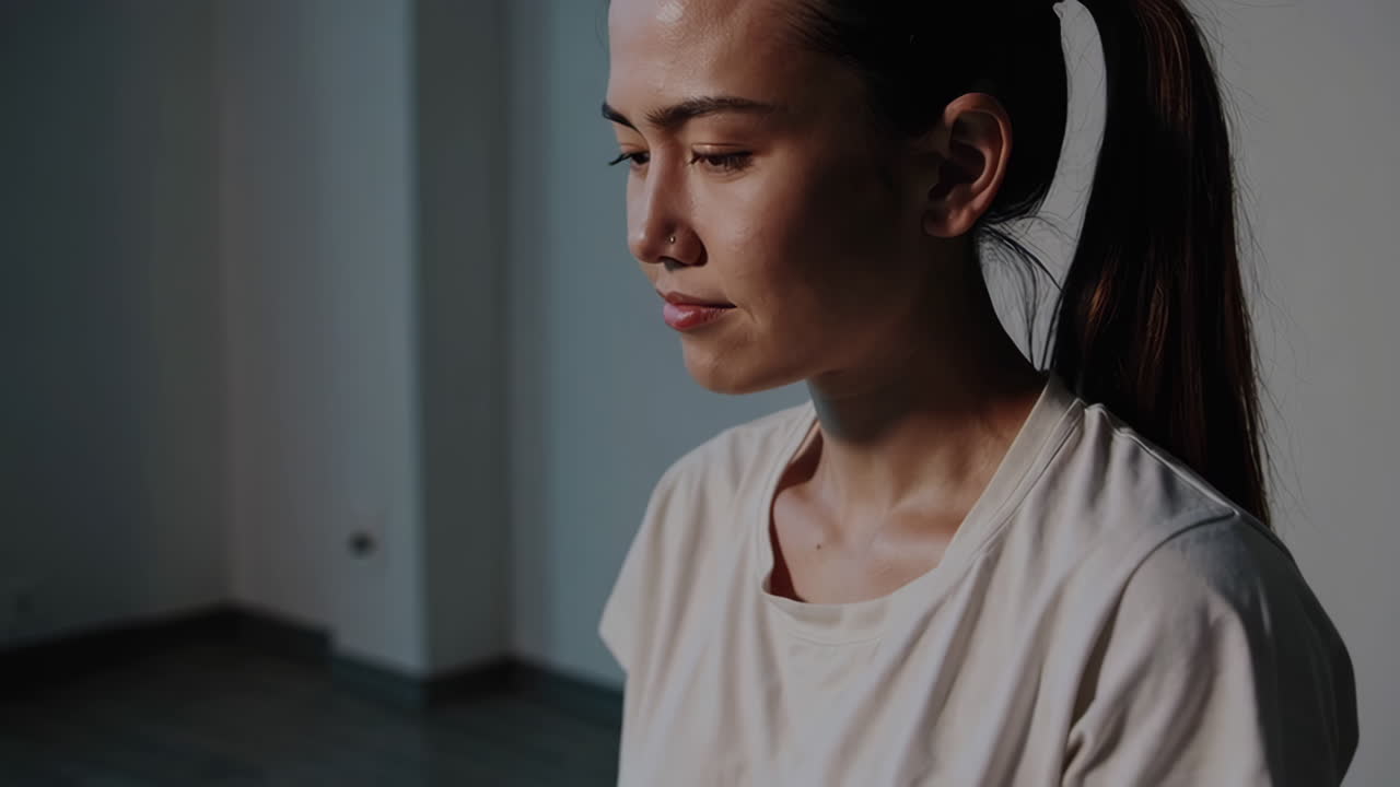 슬픈 여성 초상화