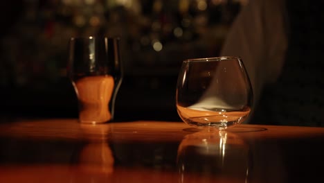 sequence of a bartender shaking a drink