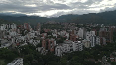 Aerial-View-of-Western-Cali,-Santa-Teresita-Neighborhood,-Colombia