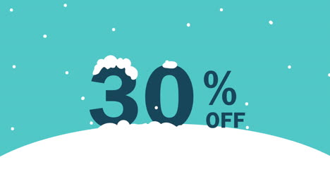 30% off winter sale promotion