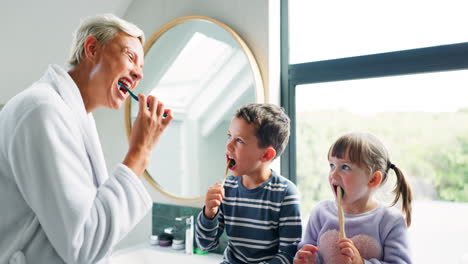 Mother,-children-and-bathroom-with-teaching