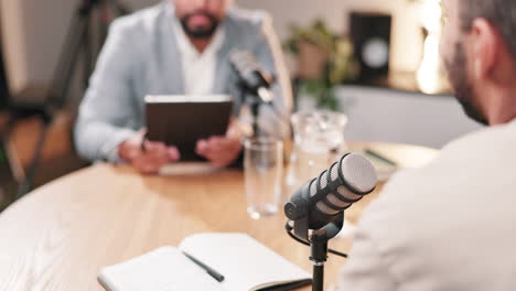 podcast interview setup
