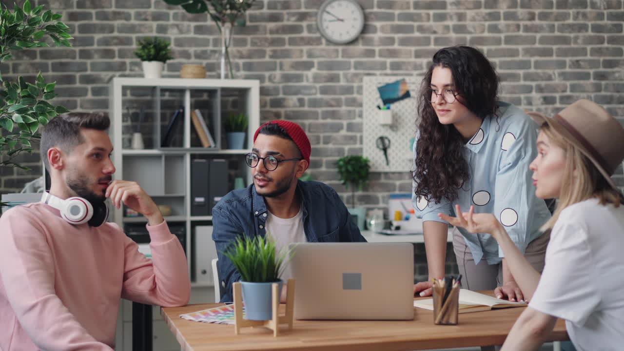 Team Meeting in a Modern Office