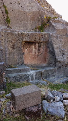 experience the mystical temple of the moon, a sacred inca site carved into live rock near cusco. ancient carvings and unique spiritual energy, blending history with the majestic andes landscape