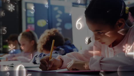 clase de matemáticas de la escuela primaria