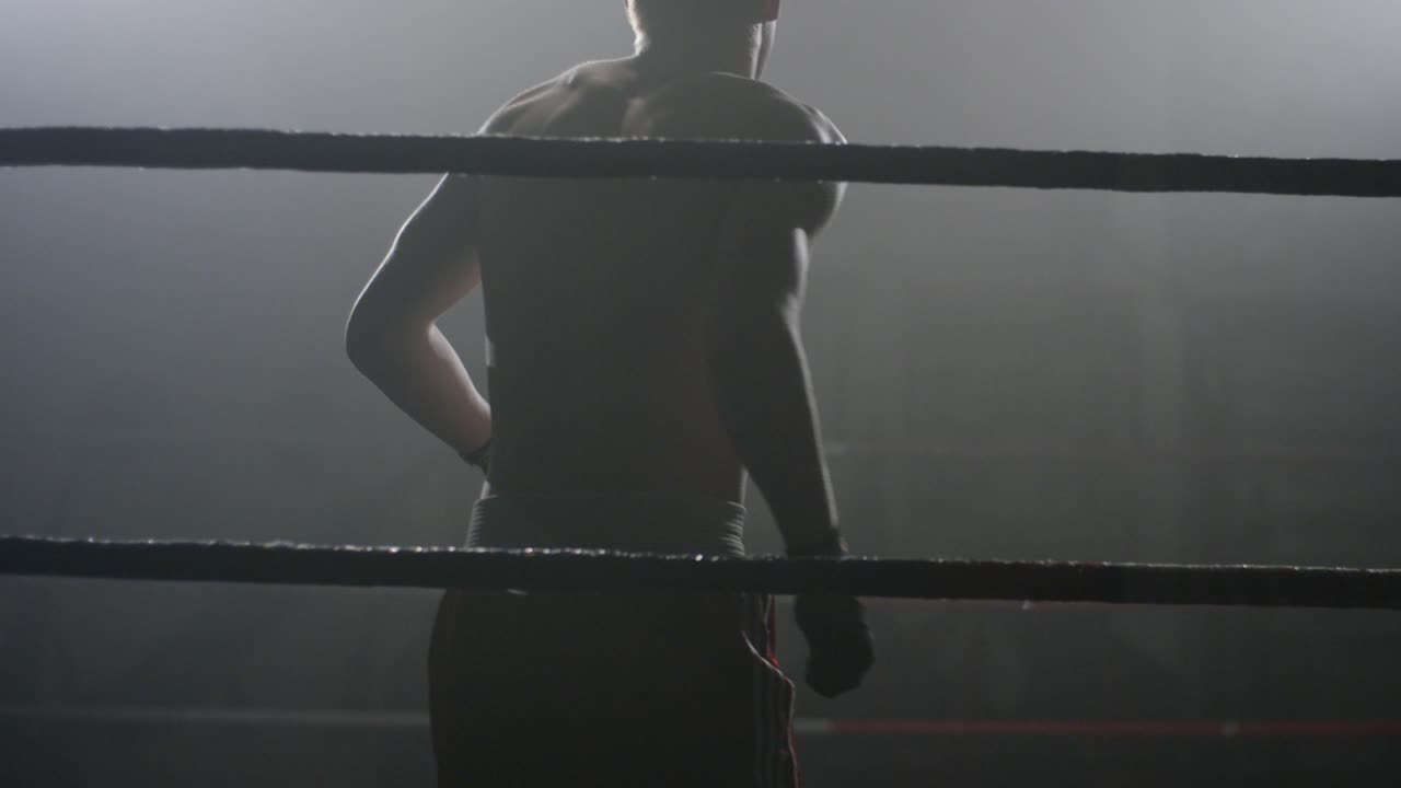 링에 있는 권투 선수