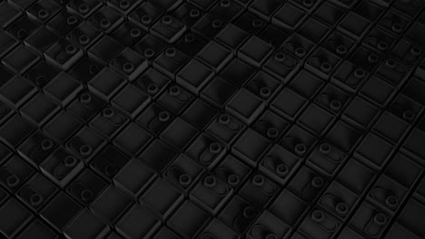 renderización 3d de animación en bucle con formas geométricas. animación sin fin. un video tranquilo y satisfactorio con un cambio de forma. deslizadores se encienden