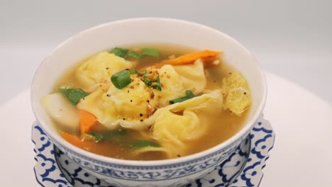 traditional thai cushine on table