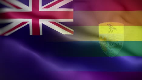 la bandera de santa helena es un fondo de bucle 4k