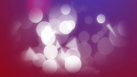 animation of white shapes over colourful background