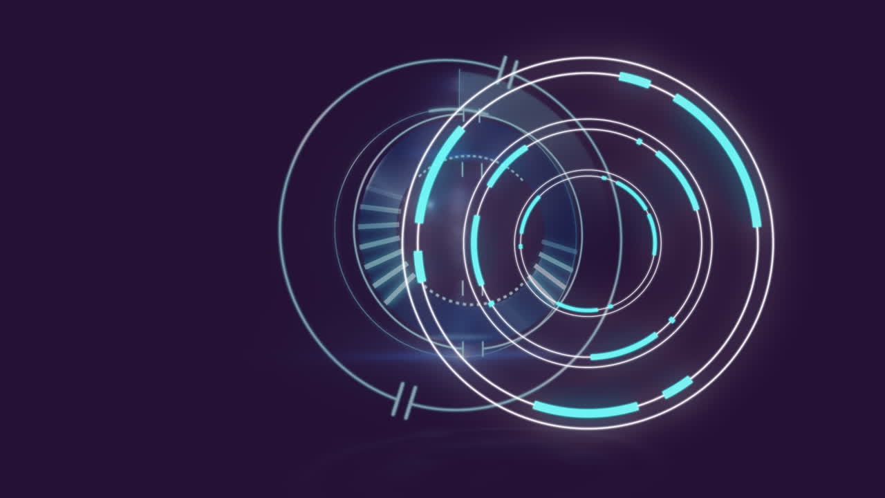 animación del alcance de la exploración sobre un fondo oscuro