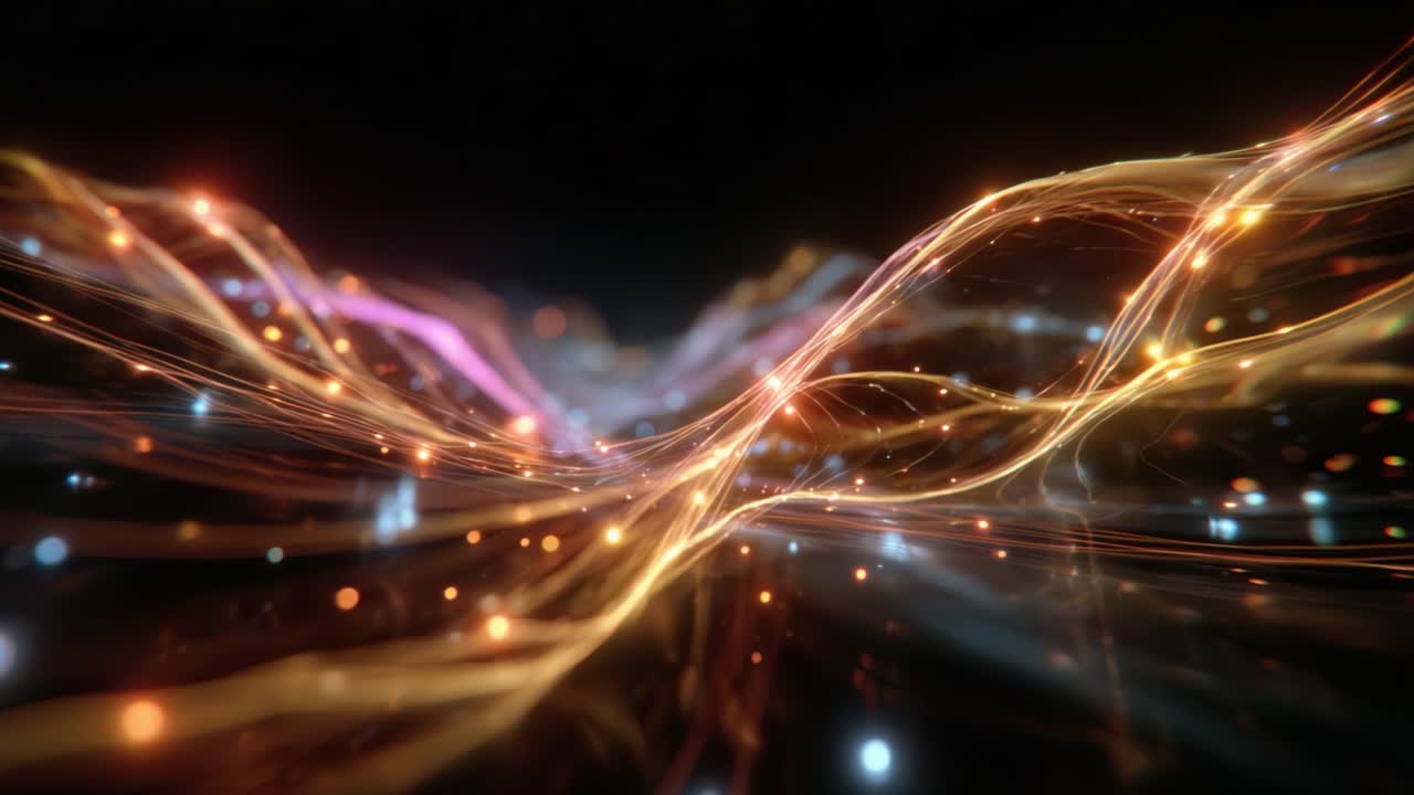 Vibrant Waves of Light and Color Illustrating Abstract Digital Motion in a Stunning Visual Display of Energy and Flow Captured in Two Distinct Frames