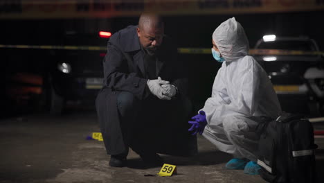 investigación de la escena del crimen