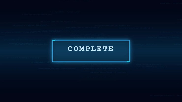 Digital statuslinje, der indlæser og fuldfører på computerskærm